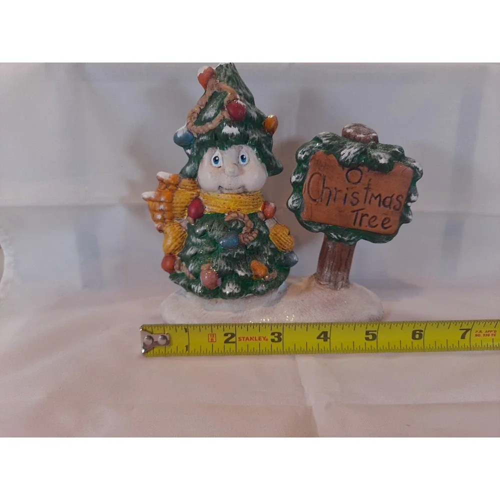Hand Painted Snowman As A Christmas‎ Tree O Christmas Tree Ceramic Figure